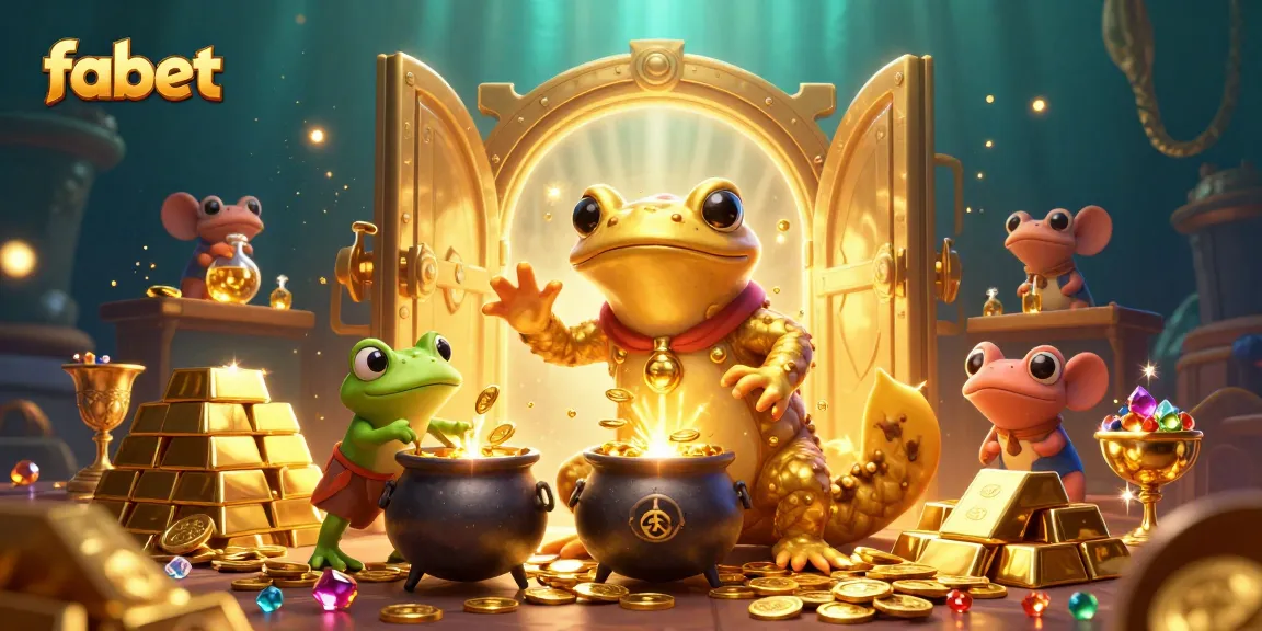 Experience the magic of fabet with this captivating scene showcasing alchemists transforming metals into treasures.