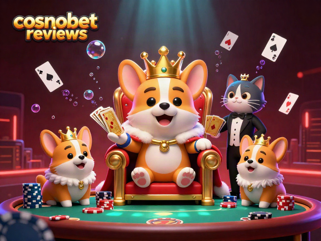 Win big playing at Cosmobet reviews with vibrant casino elements and engaging characters