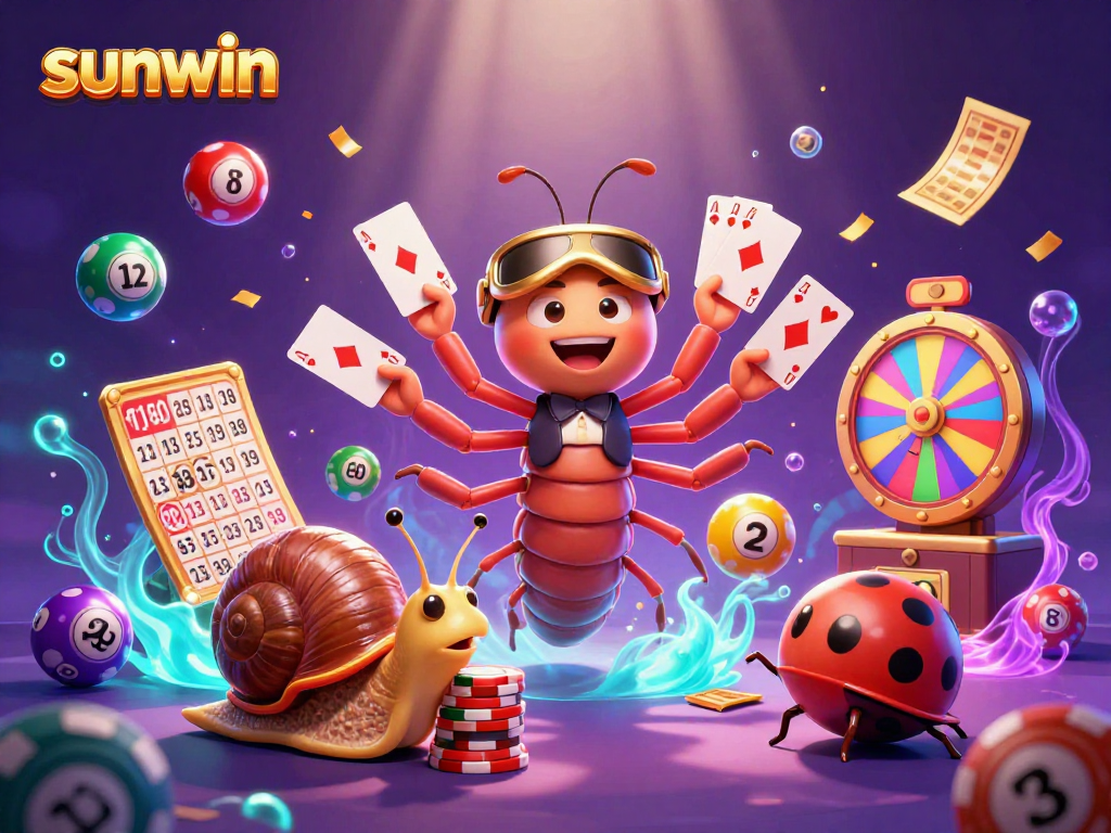 Experience excitement with sunwin's vibrant casino scene featuring animated characters and dynamic elements.